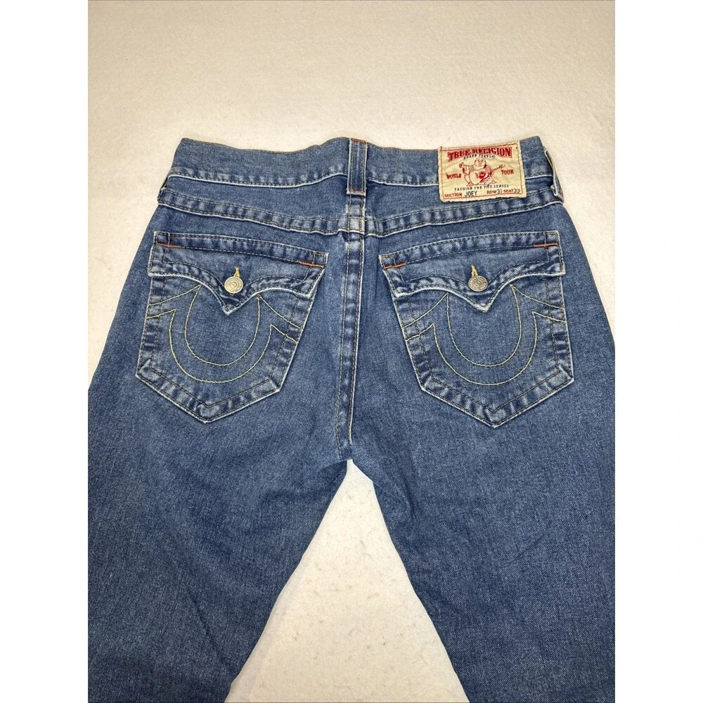 Vintage True Religion Joey Flare Jeans Men’s Cutoff USA Bootcut Stretch Size 31